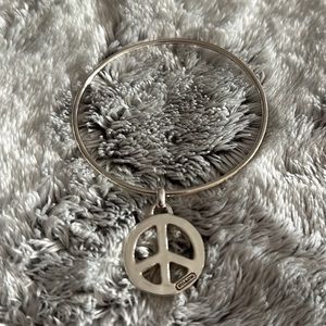 COACH Sterling Silver Peace ☮️ Bracelet